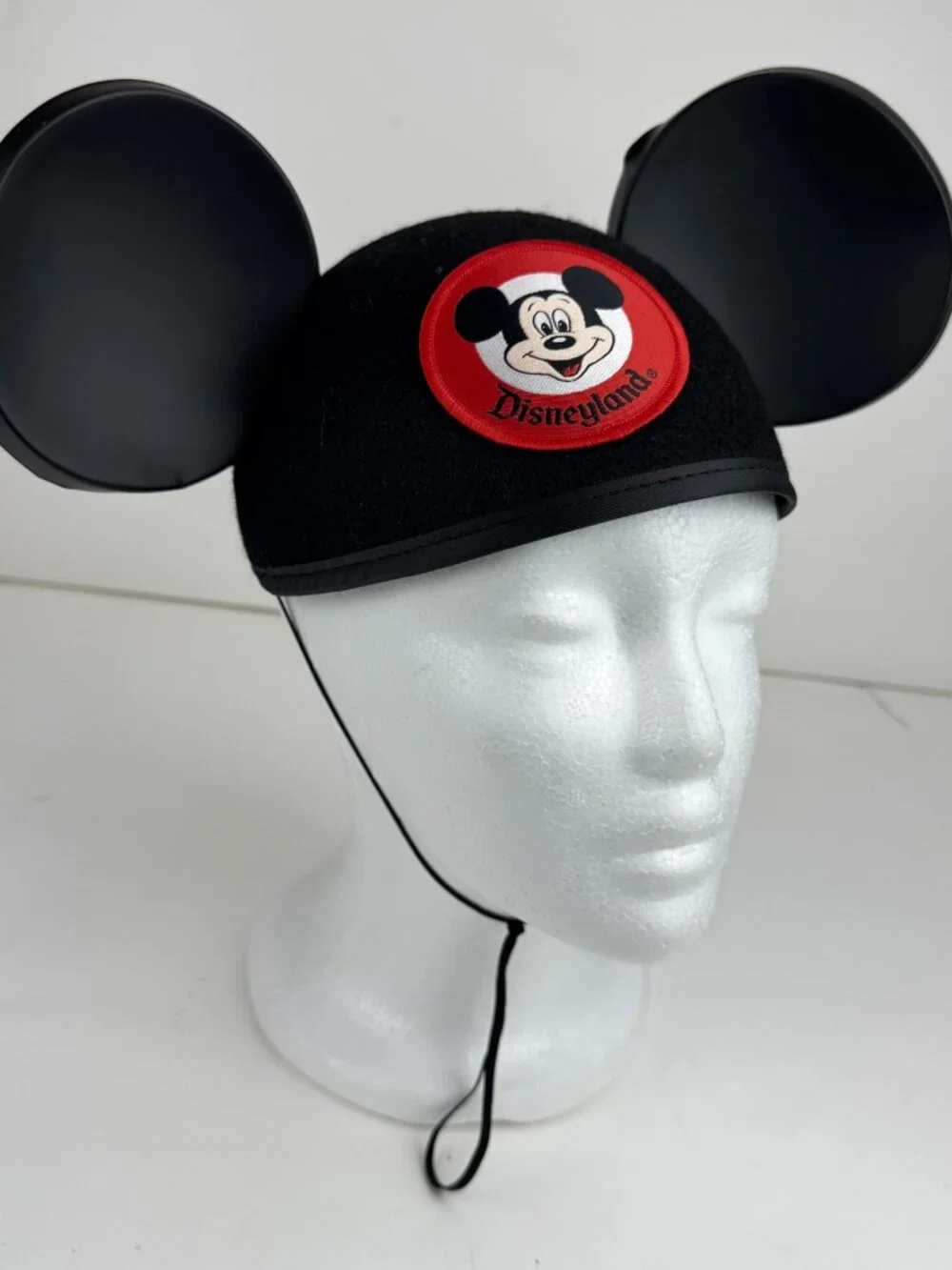 Disney Disneyland Mickey Mouse Ear Hat Adult Unisex Black Felt Cap Ear Hat